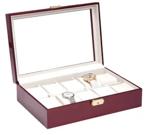 10 Piece Rosewood Watch Box