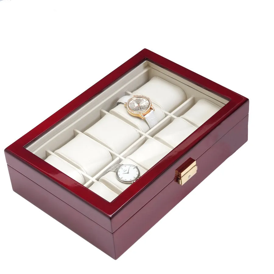 10 Piece Rosewood Watch Box