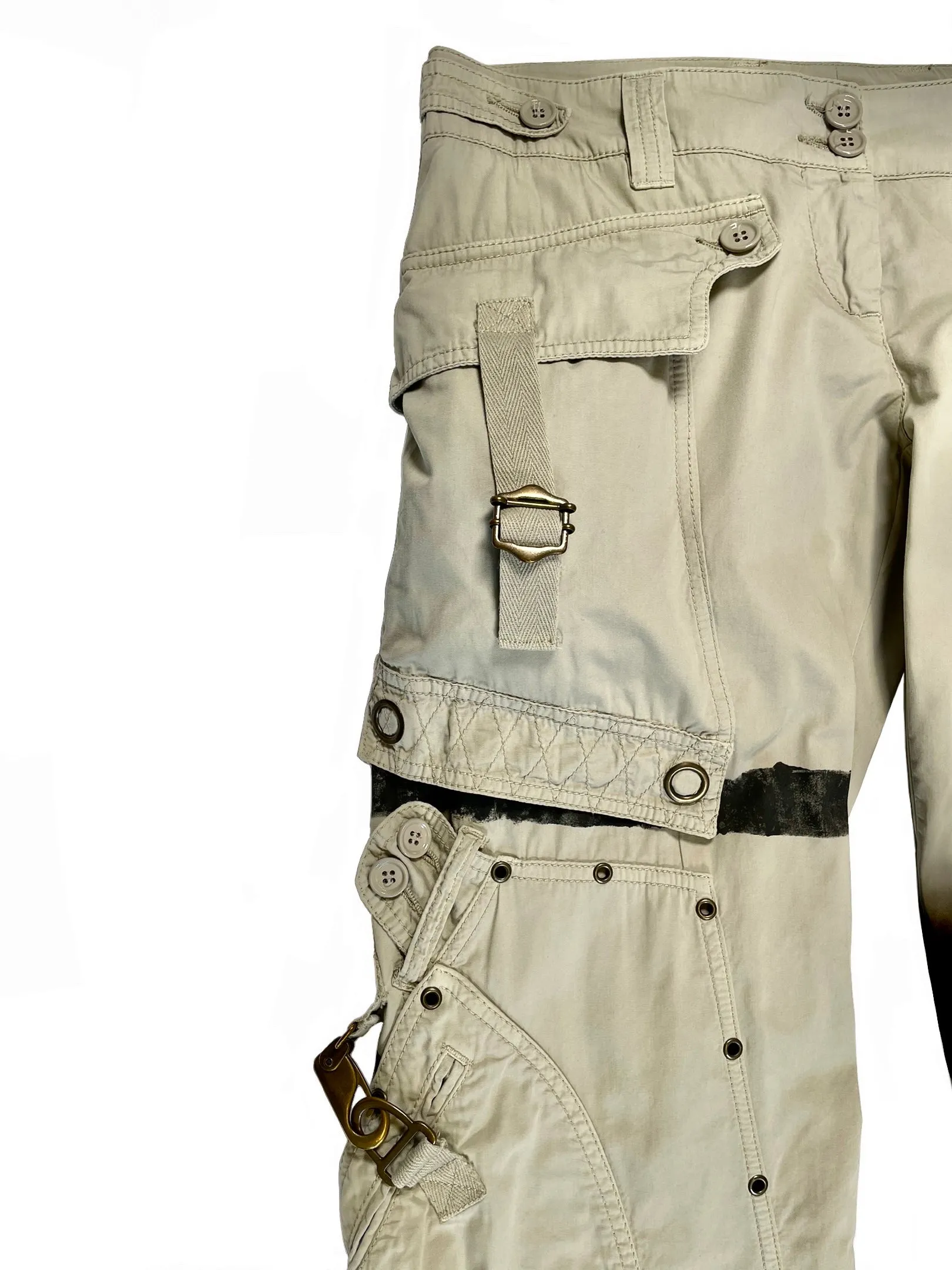 2000’s Dolce & Gabbana bondage military cargo pants