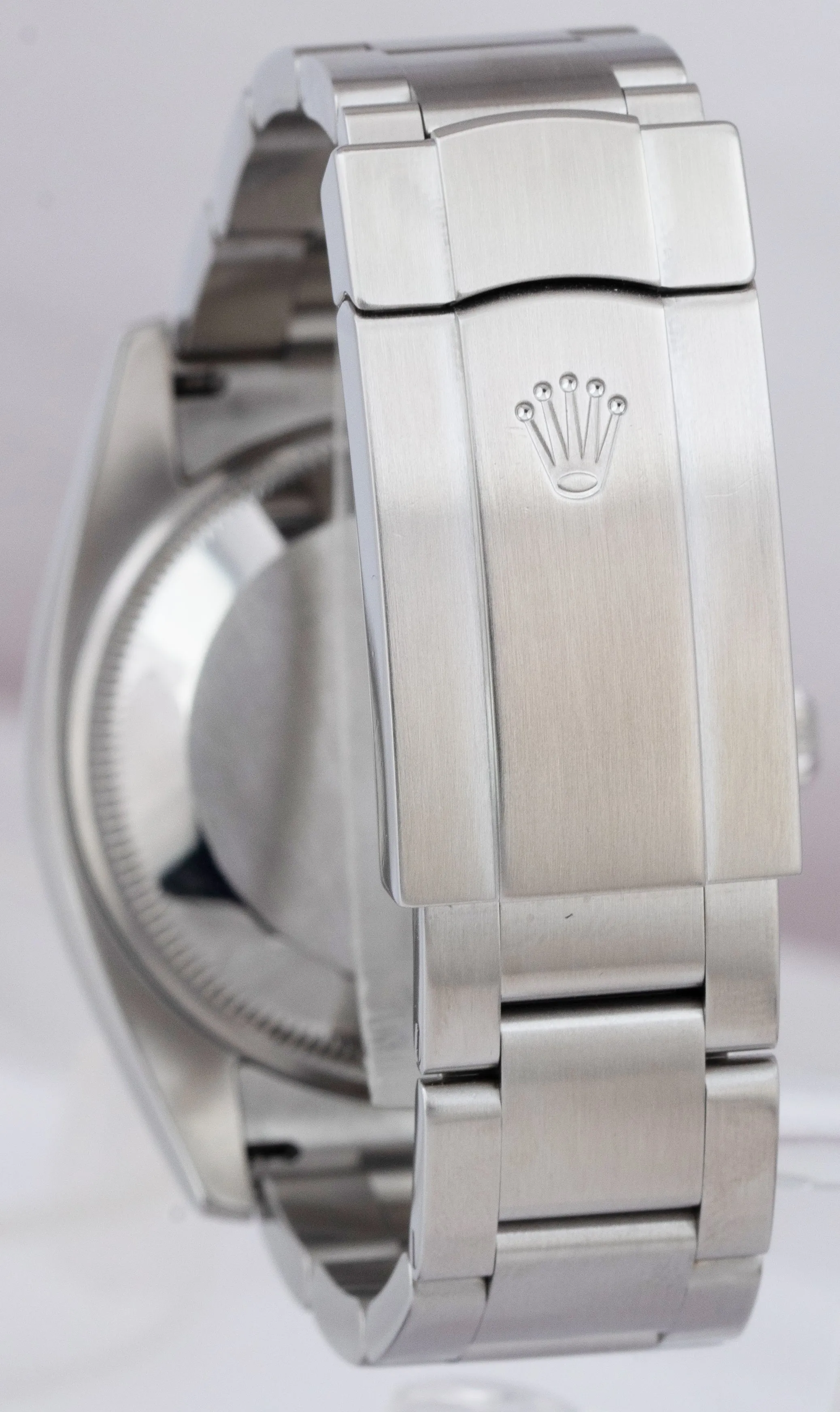 2018 Rolex Oyster Perpetual White Stainless Steel 34mm Watch 114200 BOX PAPERS