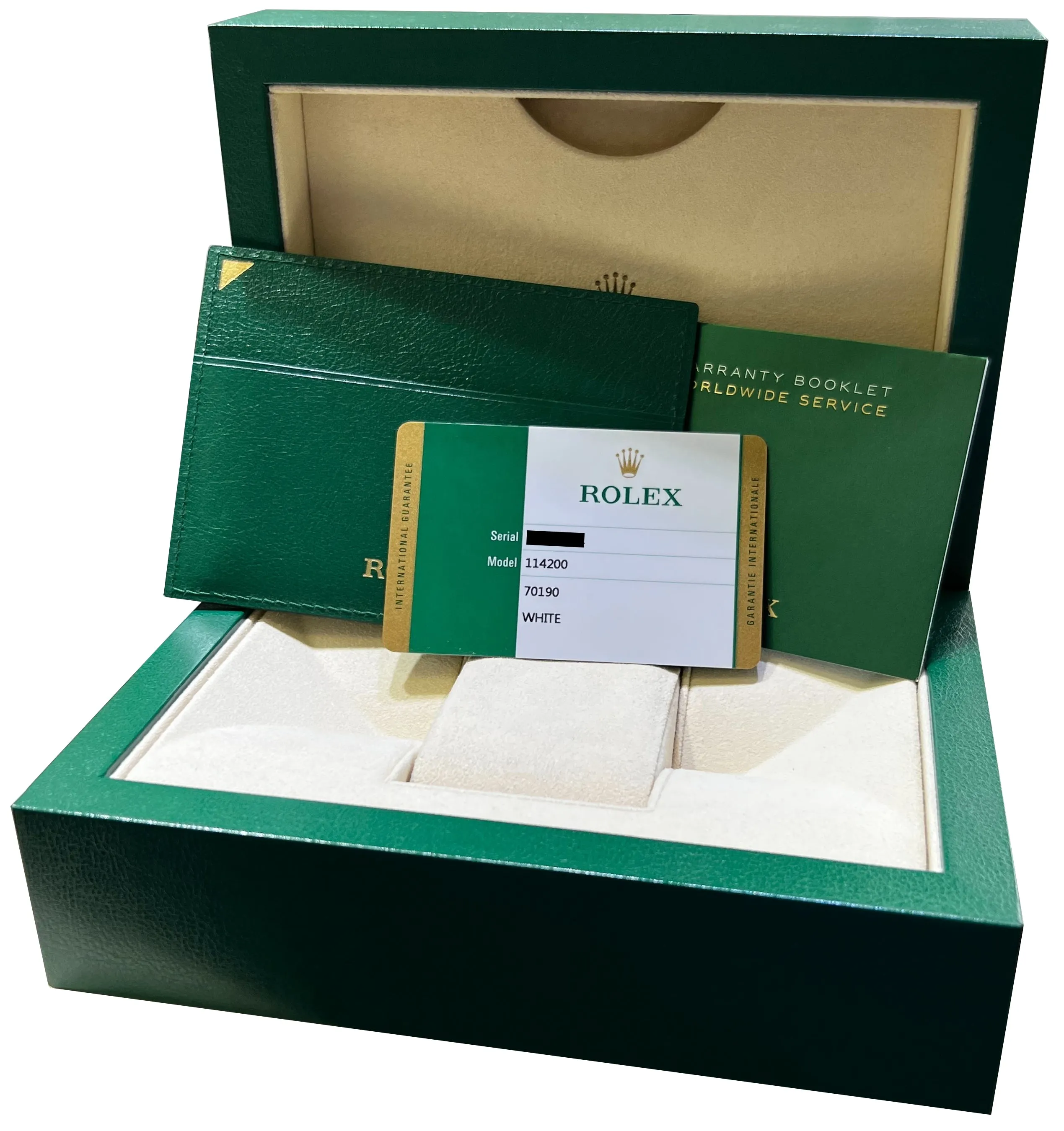 2018 Rolex Oyster Perpetual White Stainless Steel 34mm Watch 114200 BOX PAPERS
