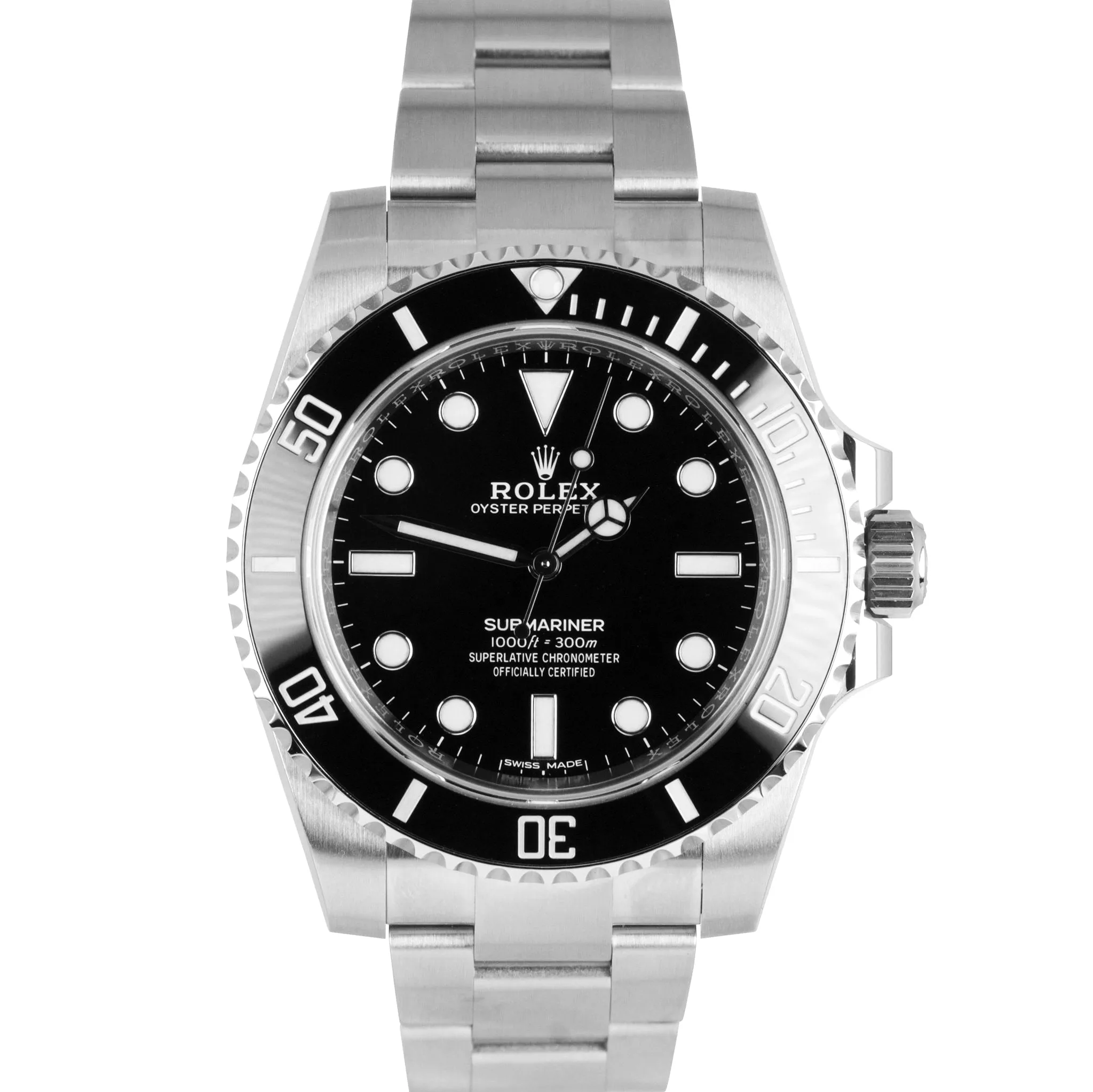 2019 UNPOLISHED Rolex Submariner No-Date Stainless Steel 40mm Watch 114060 B P