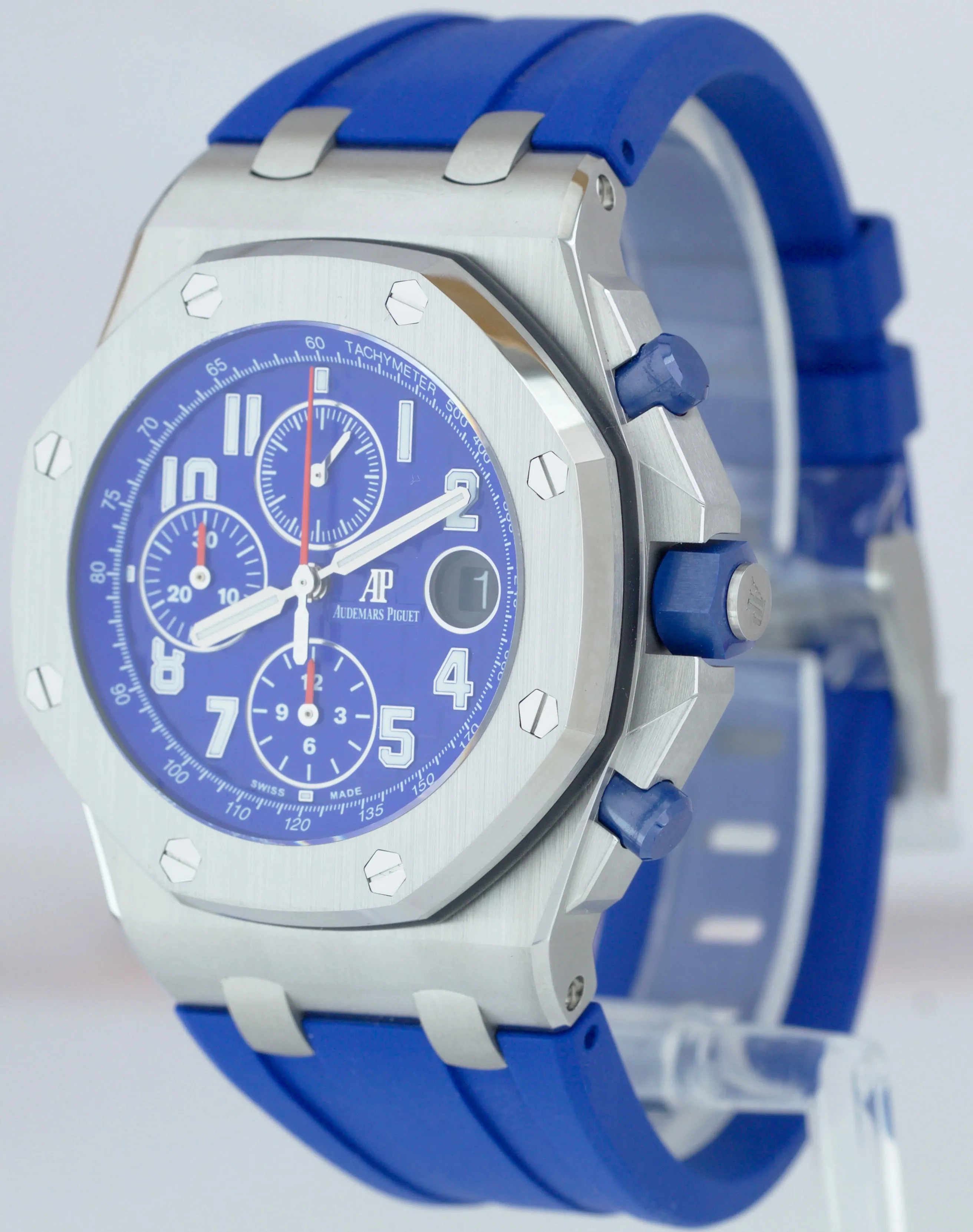 2020 NEW Audemars Piguet Royal Oak Offshore Diver WHITE BLUE DIAL 15710ST Watch