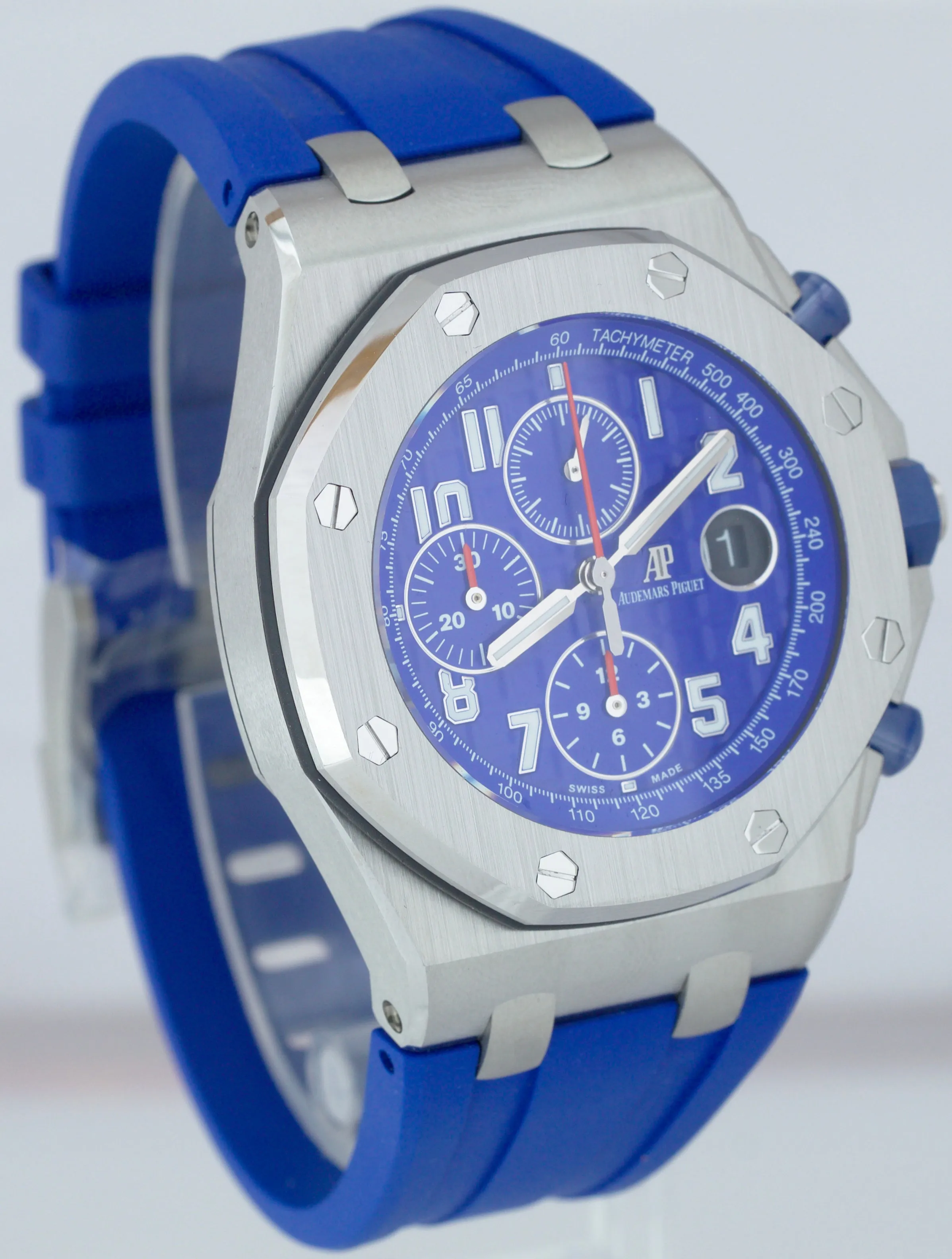 2020 NEW Audemars Piguet Royal Oak Offshore Diver WHITE BLUE DIAL 15710ST Watch