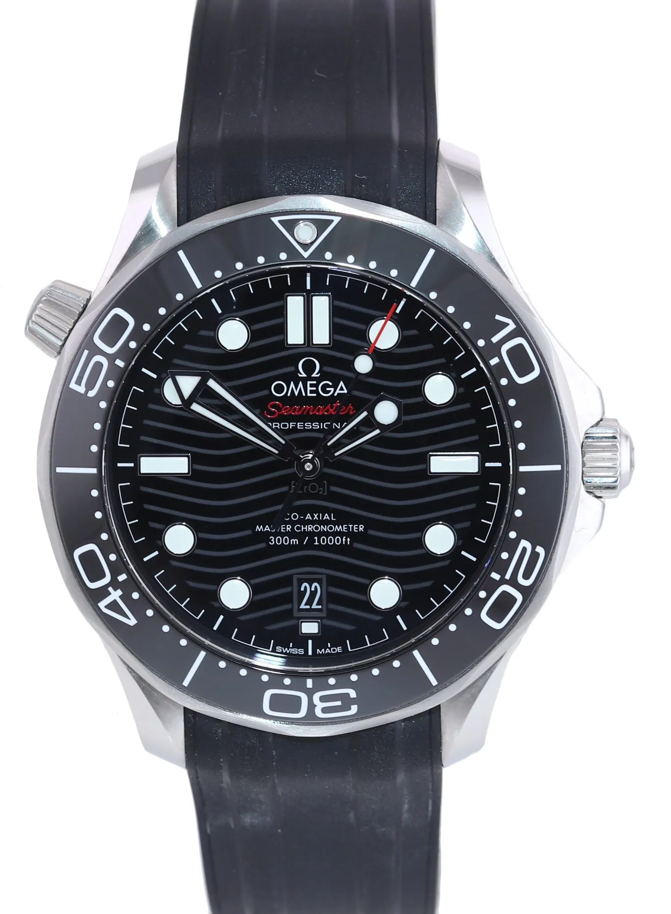 2021 NEW Omega Seamaster 210.32.42.20.01.001 Black 300M Diver Steel Watch