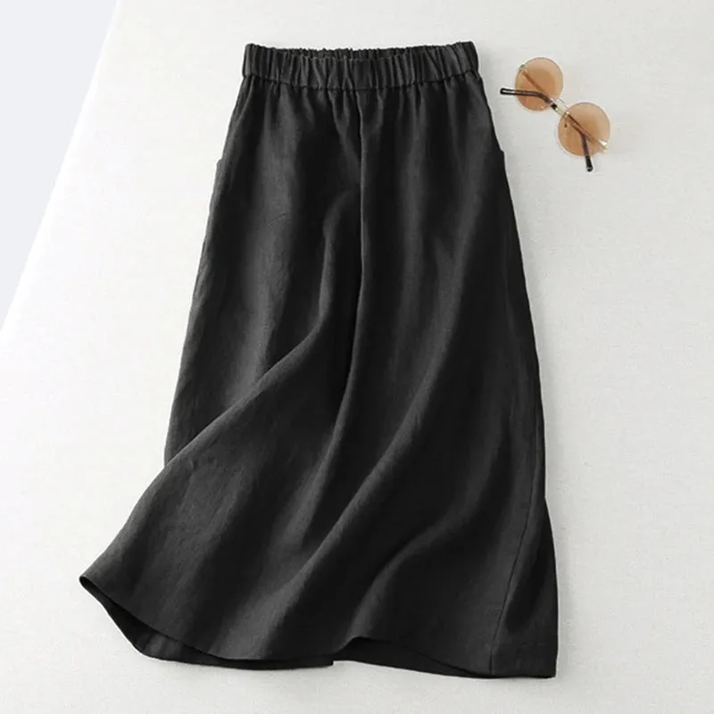 2025 Women's Black Flared Mini Skirt – Casual Pleated Skater