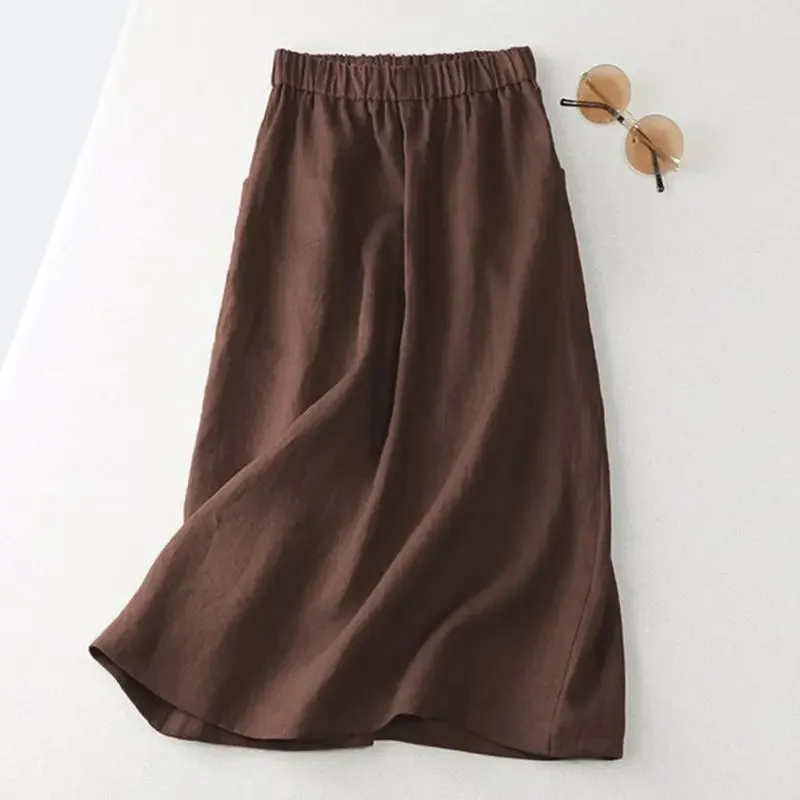 2025 Women's Black Flared Mini Skirt – Casual Pleated Skater