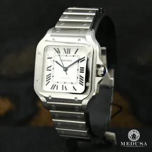 36mm C-Luxury-Watches Santos White