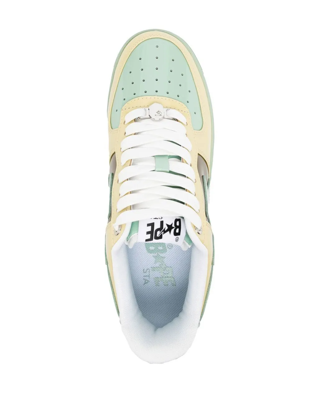 A BATHING APE® high-shine low-top sneakers