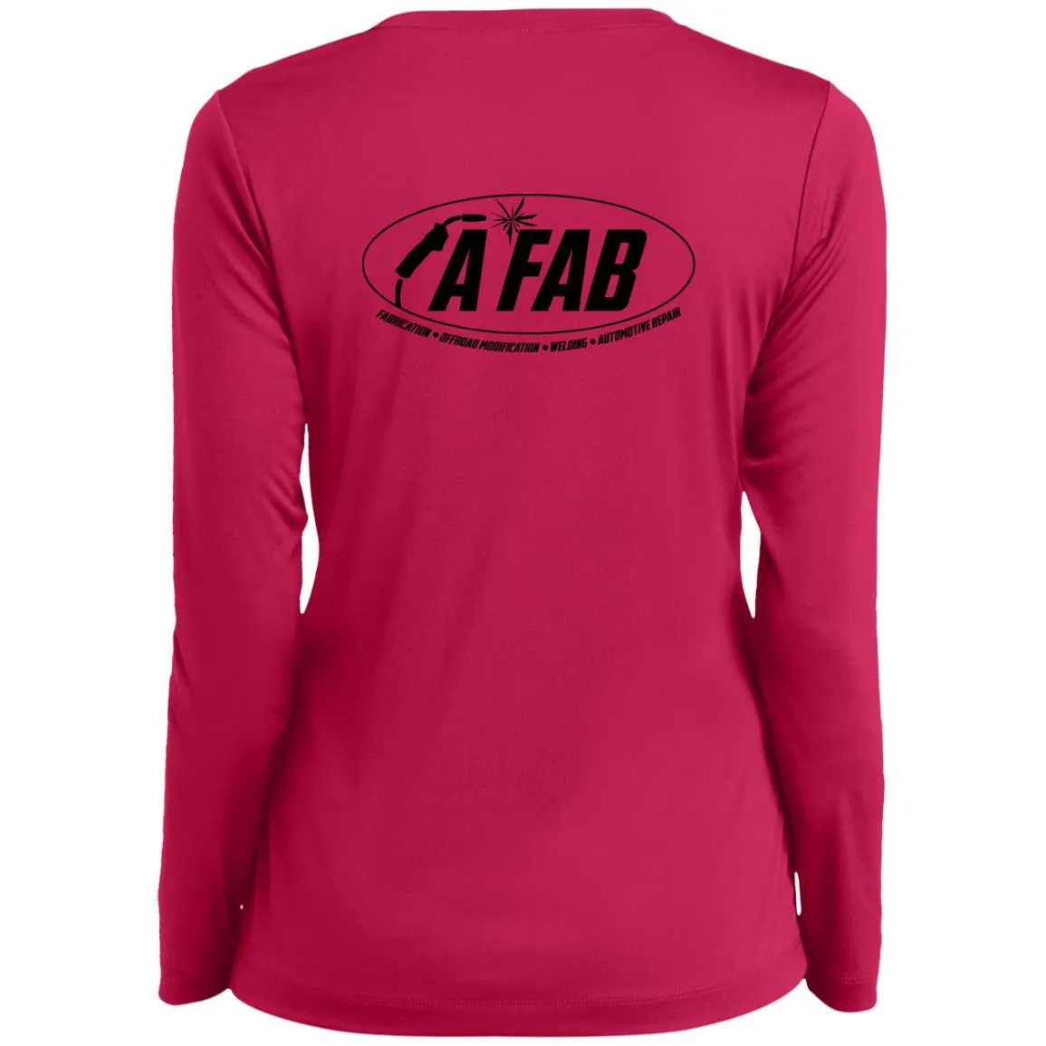 A Fab LST353LS Ladies’ Long Sleeve Performance V-Neck Tee