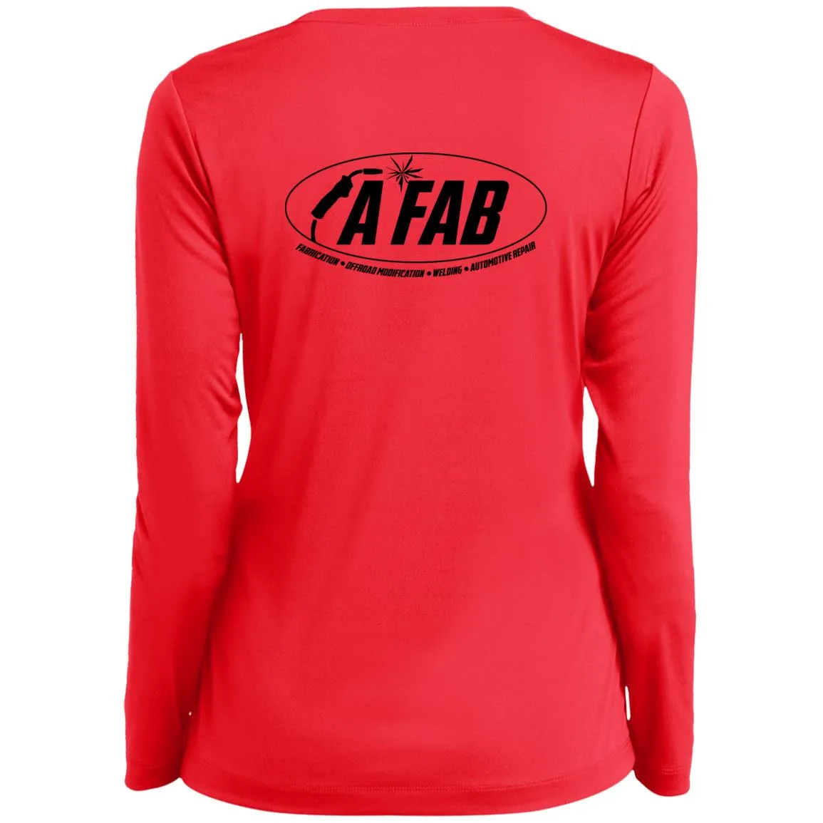 A Fab LST353LS Ladies’ Long Sleeve Performance V-Neck Tee