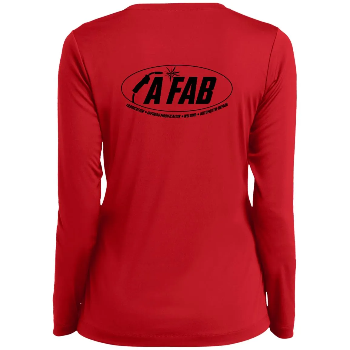 A Fab LST353LS Ladies’ Long Sleeve Performance V-Neck Tee
