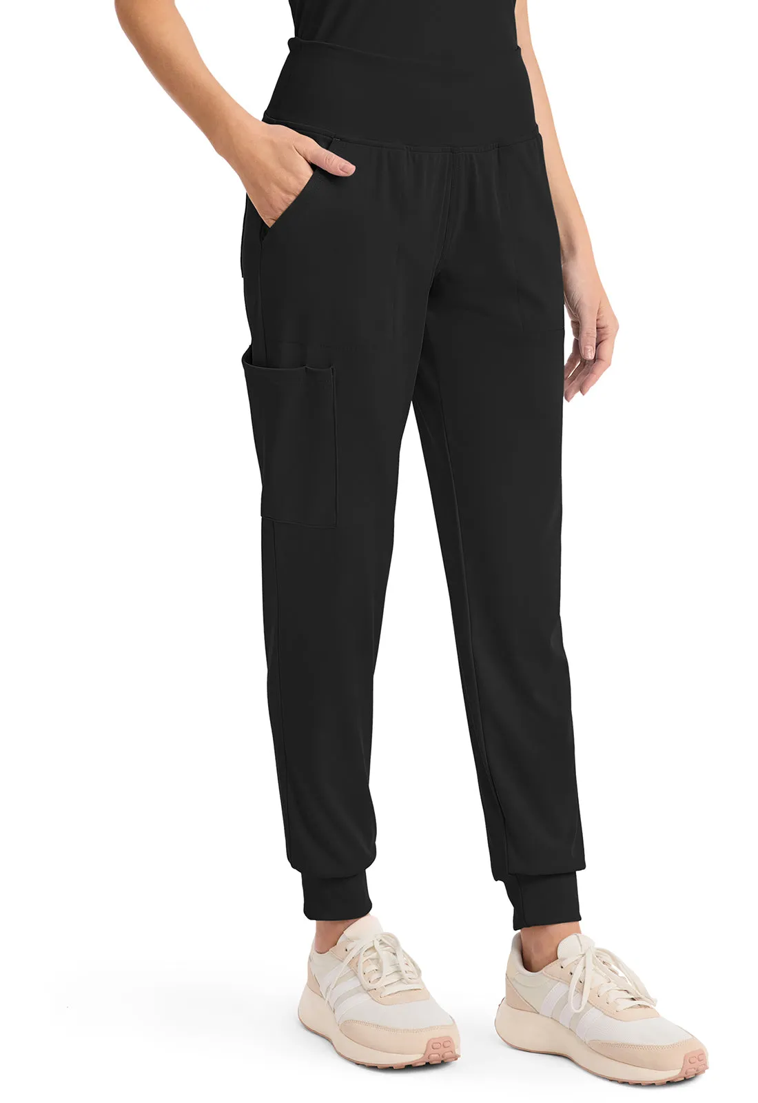 Achieve CK033 Women's 5-Pocket Jogger Pants Black