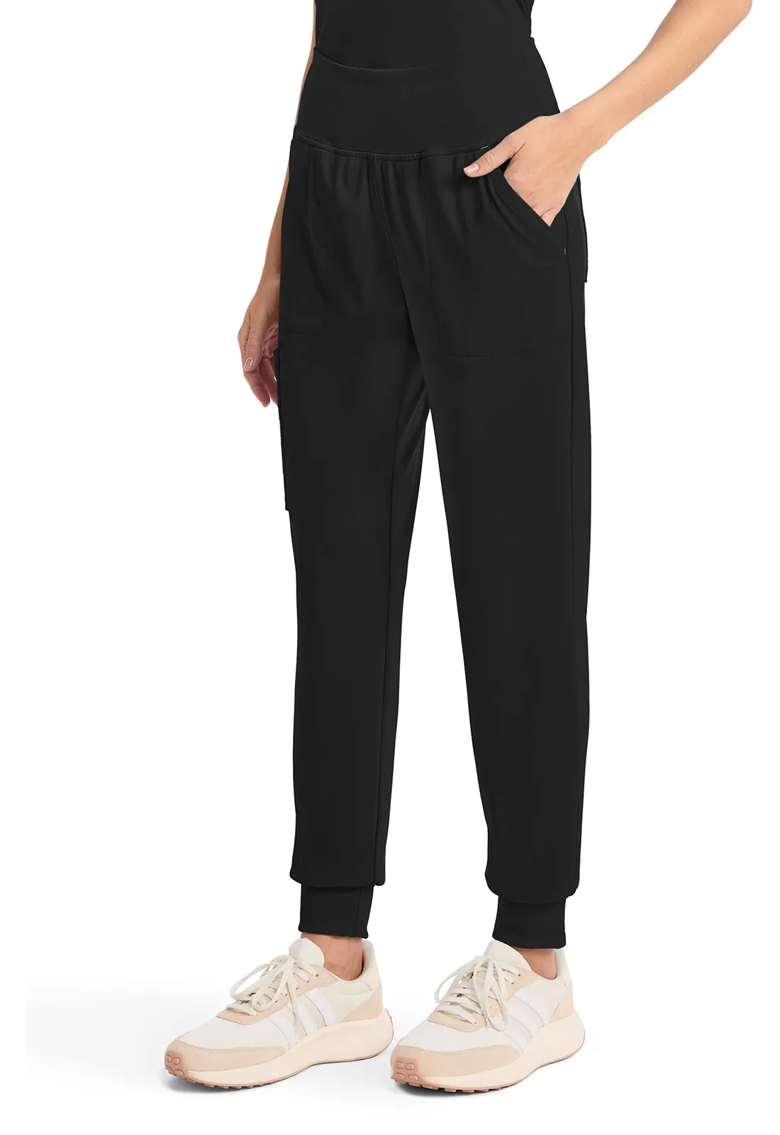 Achieve CK033 Women's 5-Pocket Jogger Pants Black