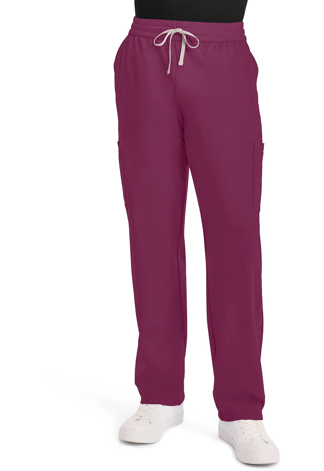 Achieve CK036 Men's 5-Pocket Straight Leg Pants Wine