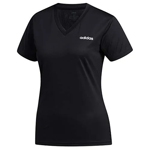 adidas Women's Designed 2 Move Solid Tee Black/White Large