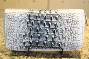 ADO | Grey Multi Compartment Zip Clutch Wallet