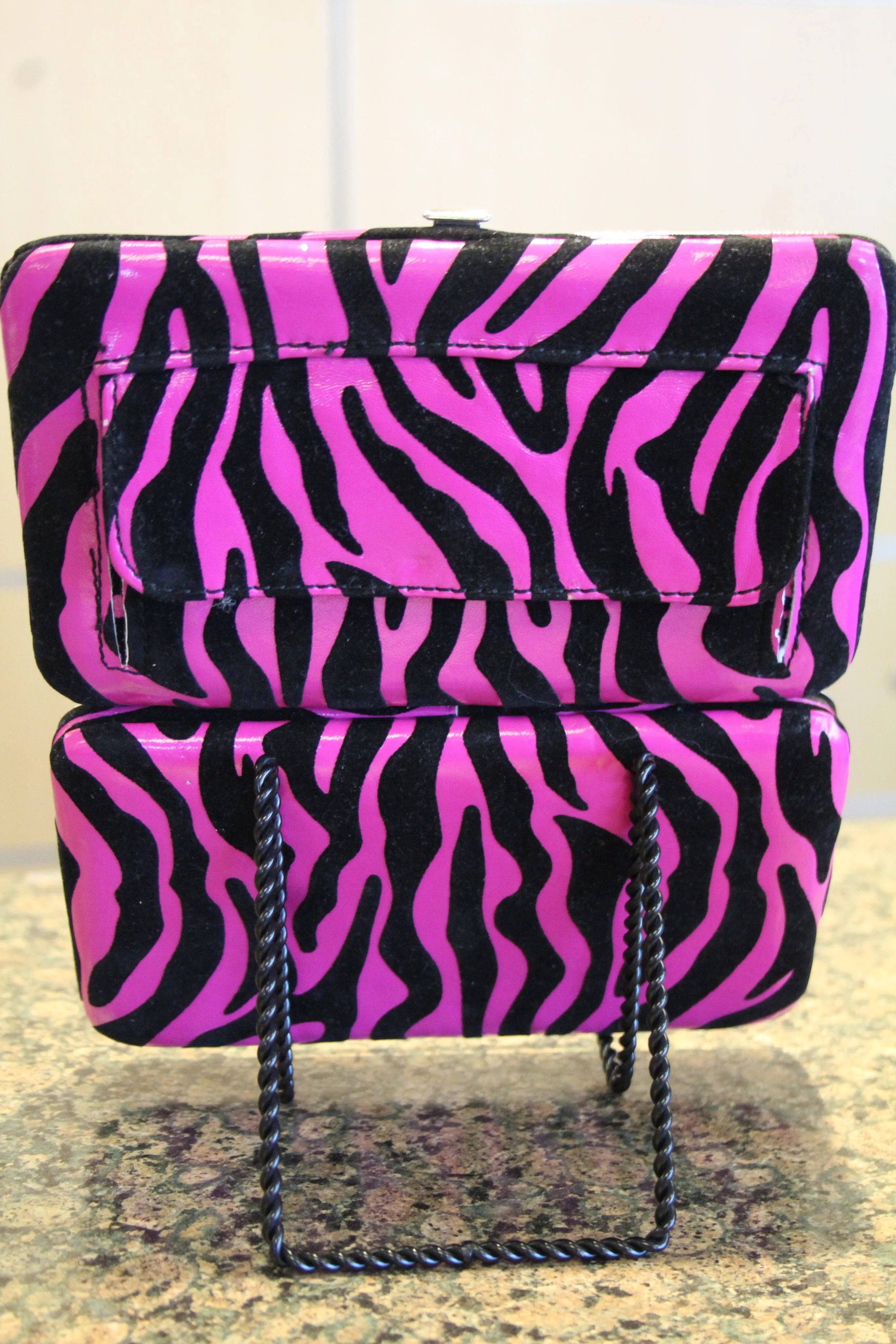 ADO | Hot Pink Zebra Print Clutch Wallet