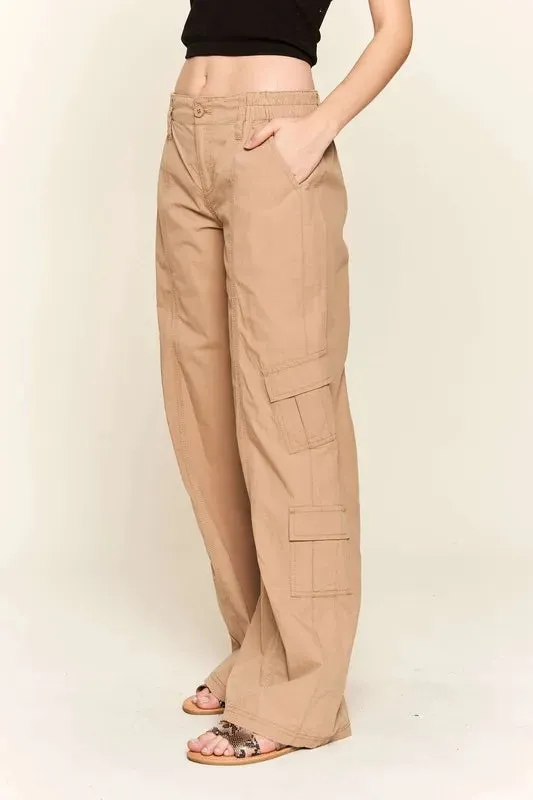 ADORA Low Rise Casual Cargo Pants