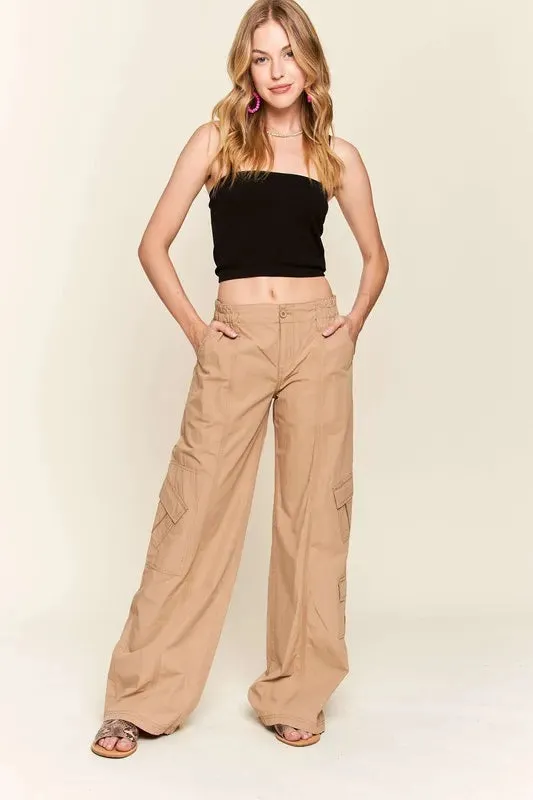 ADORA Low Rise Casual Cargo Pants
