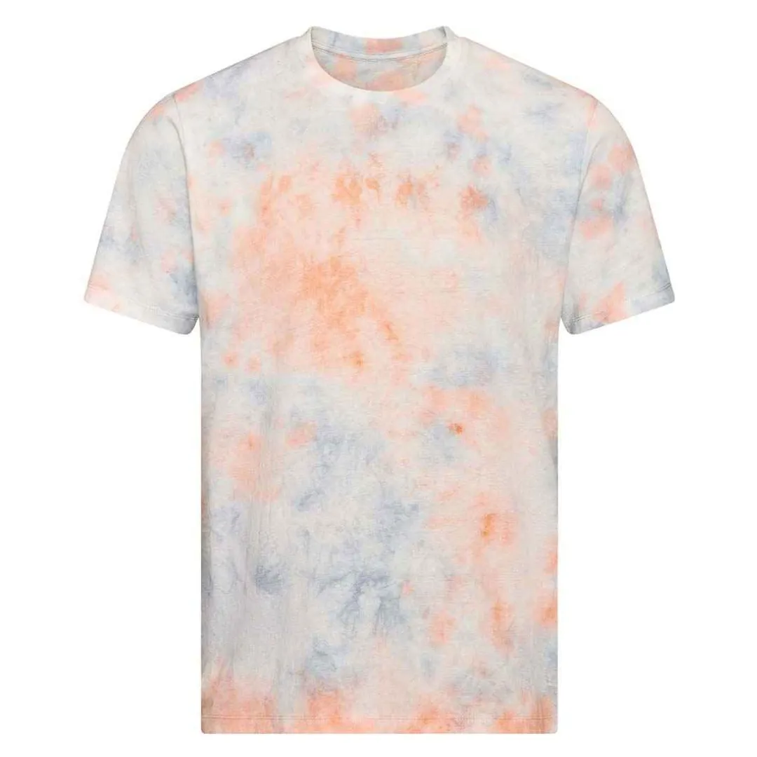 Adult Unisex Tie-Dye T-Shirt - Pink Grey Marble