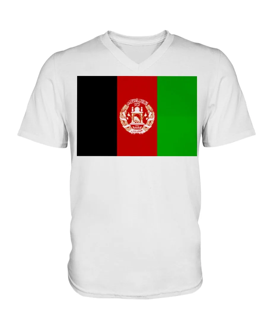 Afghanistan Flag  V-Neck T-Shirt