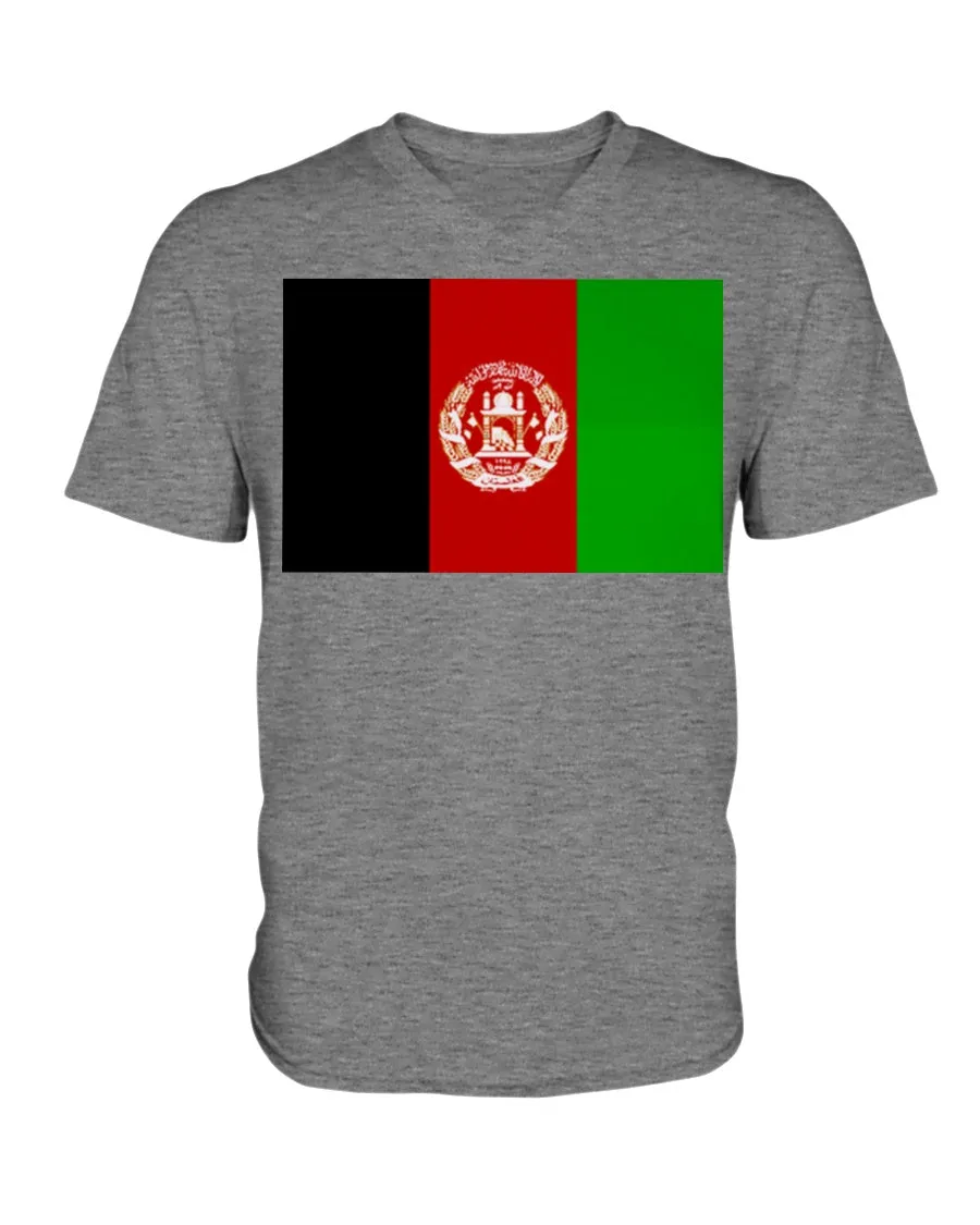 Afghanistan Flag  V-Neck T-Shirt