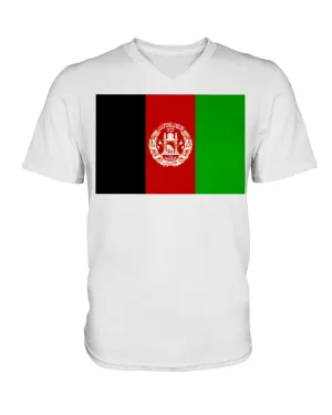 Afghanistan Flag  V-Neck T-Shirt