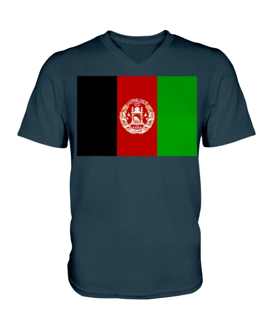 Afghanistan Flag  V-Neck T-Shirt