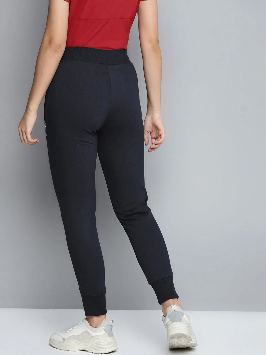 Alcis Women Navy Blue Solid Track Pants