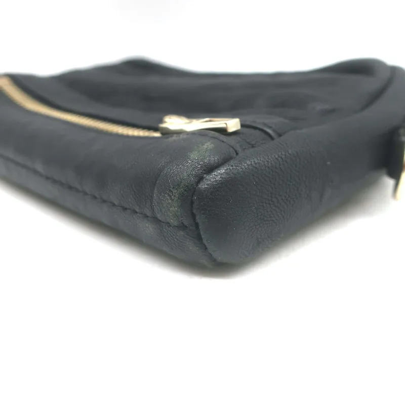 Alexander Wang Fumo Wristlet Wallet Black Pebbled Leather Clutch