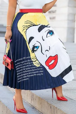 Ali Face Print Skirt