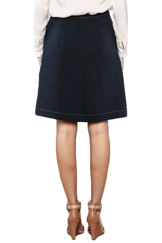 ALICE'S PIG Women's Blue Rusty's Rust Pleated Skirt AP0121B NWT