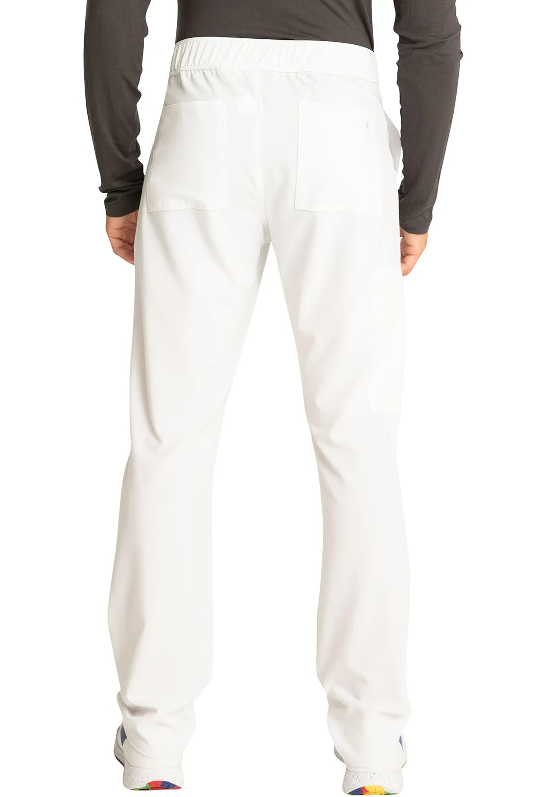 Allura CKA186 Men's Fly Front Cargo Pants White