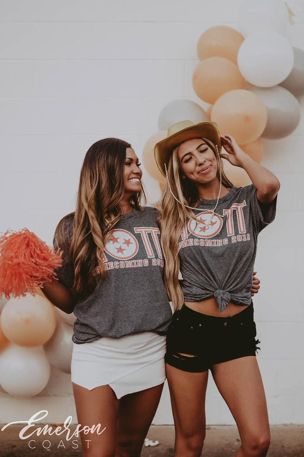 Alpha Omicron Pi Homecoming Stripe Tee