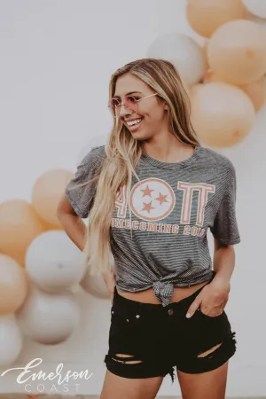 Alpha Omicron Pi Homecoming Stripe Tee