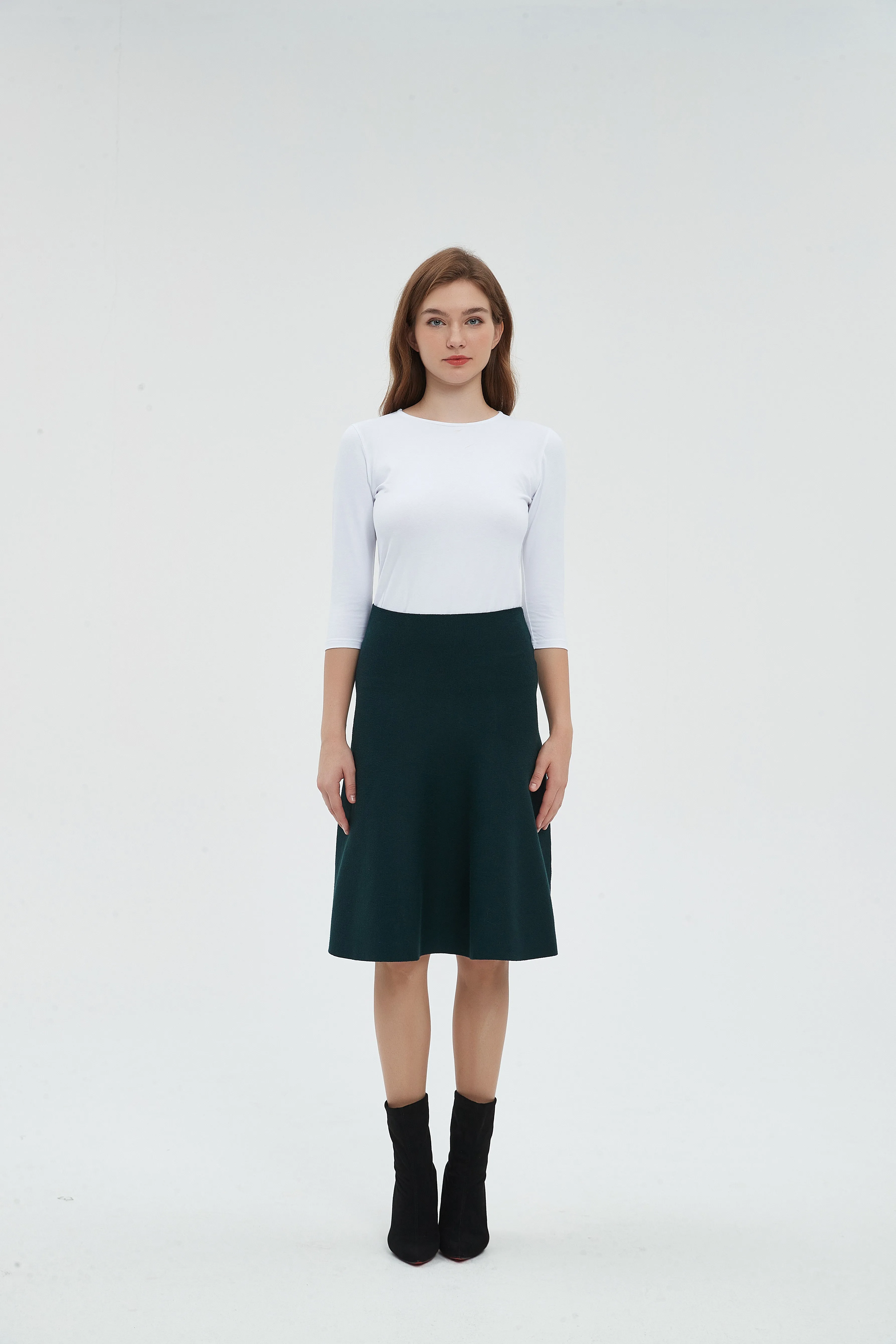 AMAZING  MM SKIRT - HUNTER GREEN From Mia Mod