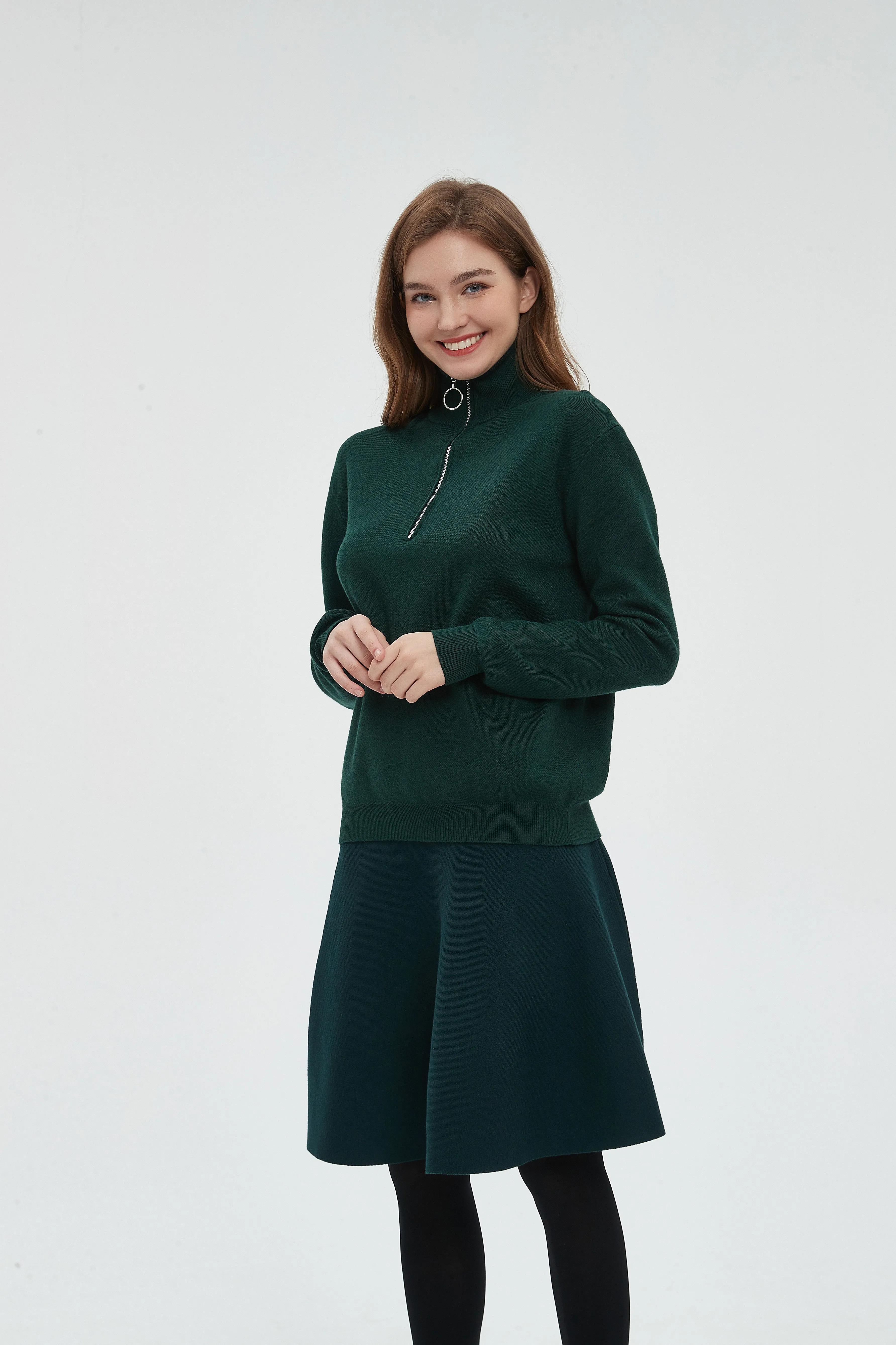 AMAZING  MM SKIRT - HUNTER GREEN From Mia Mod