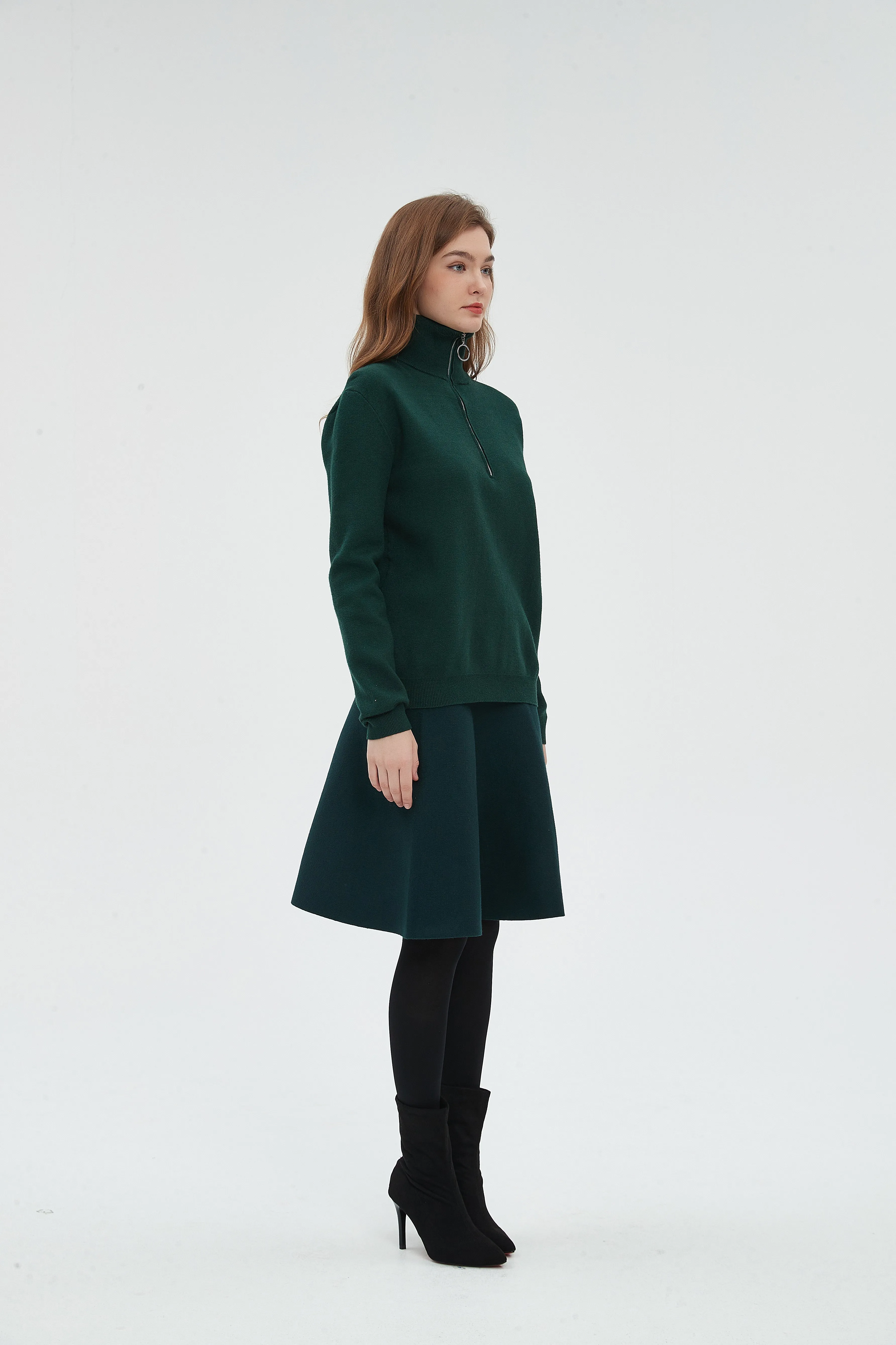 AMAZING  MM SKIRT - HUNTER GREEN From Mia Mod