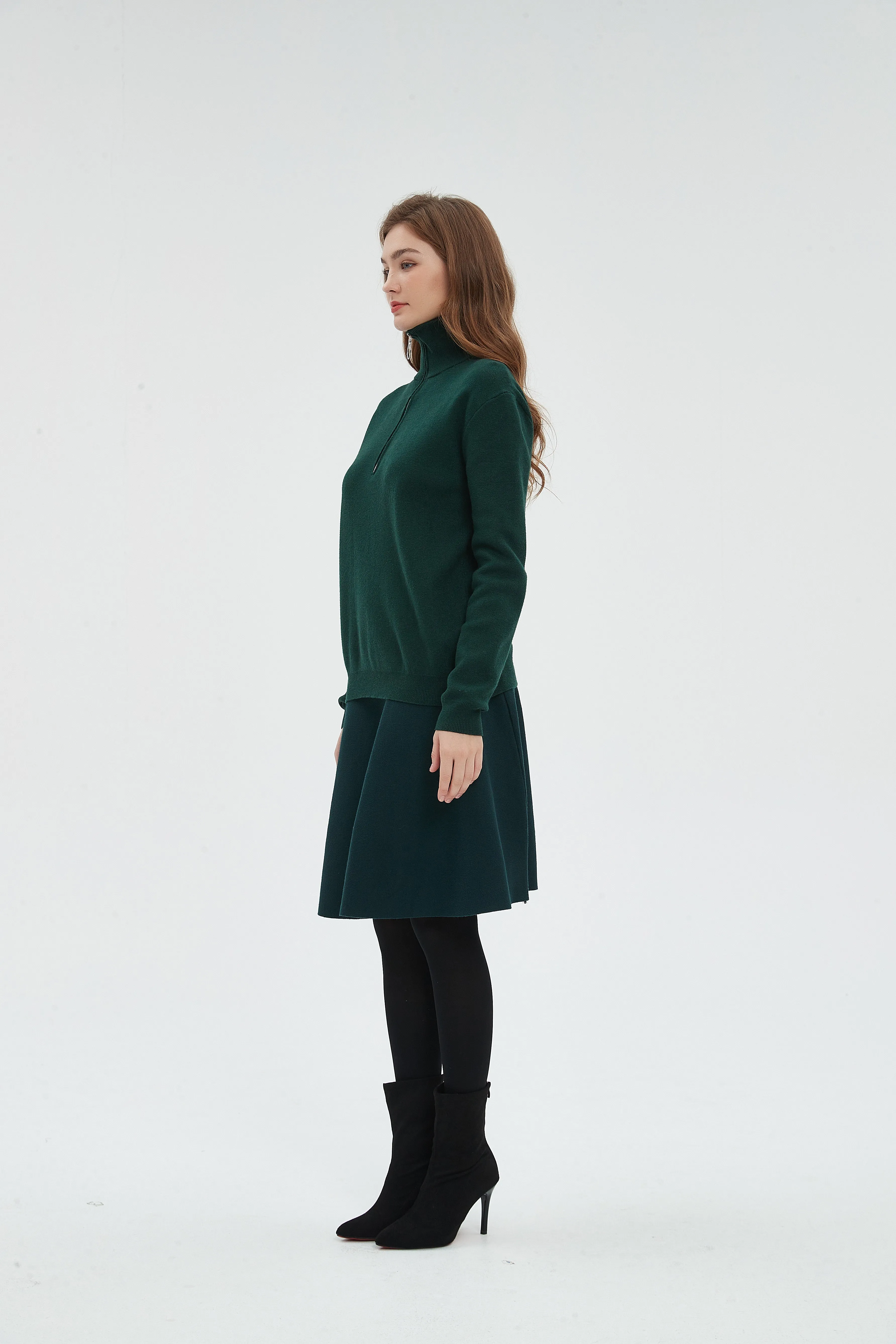 AMAZING  MM SKIRT - HUNTER GREEN From Mia Mod