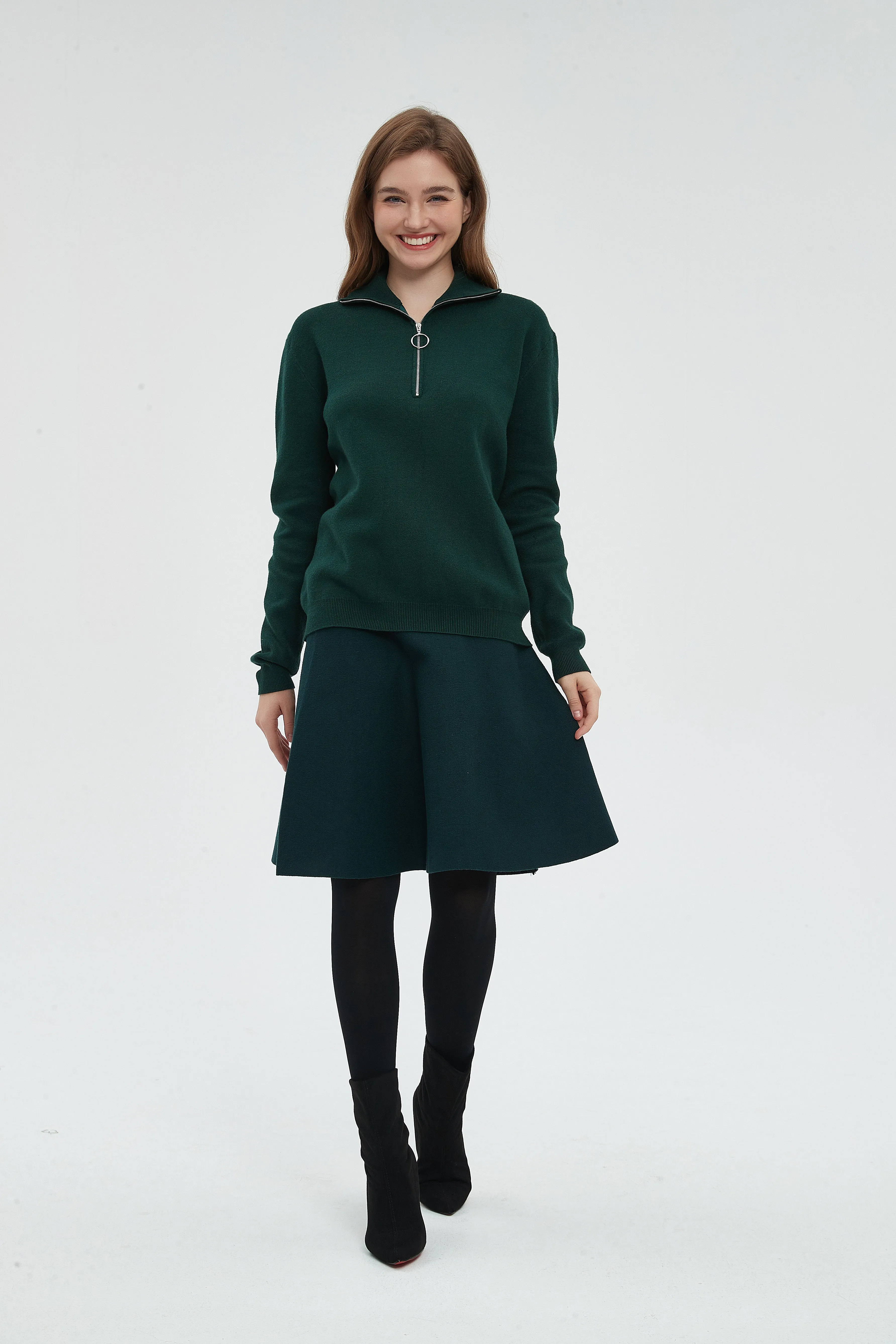 AMAZING  MM SKIRT - HUNTER GREEN From Mia Mod