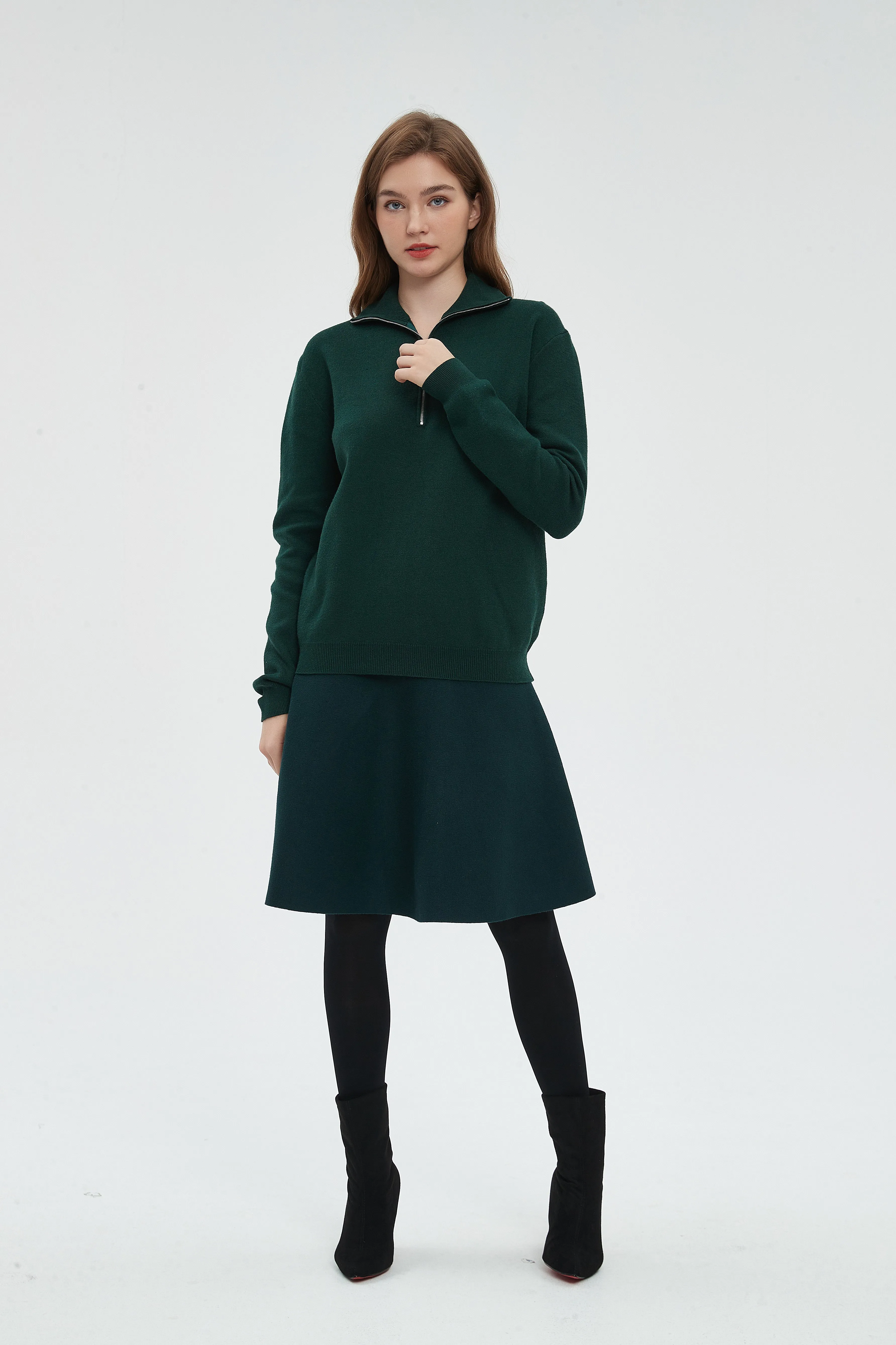 AMAZING  MM SKIRT - HUNTER GREEN From Mia Mod