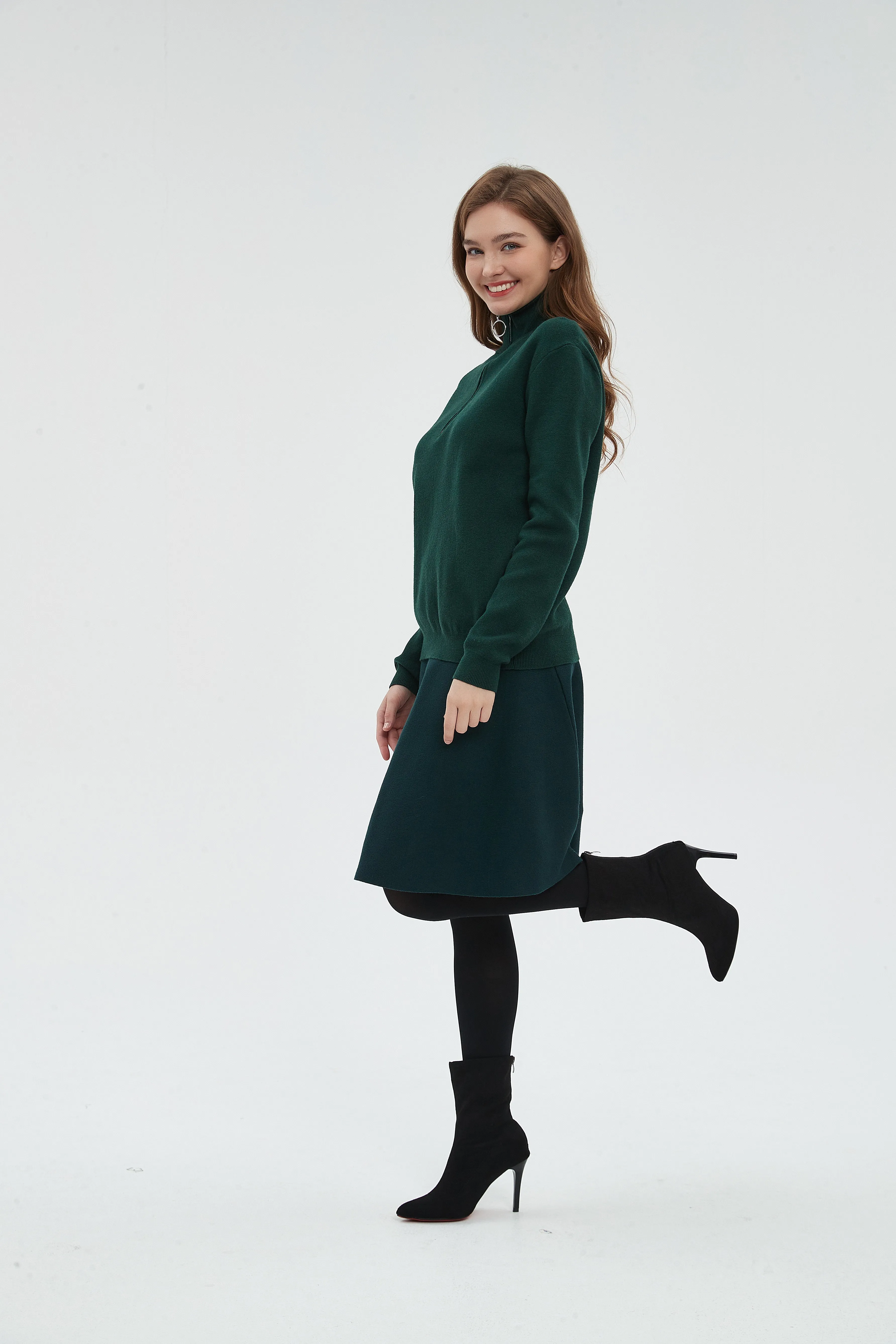 AMAZING  MM SKIRT - HUNTER GREEN From Mia Mod