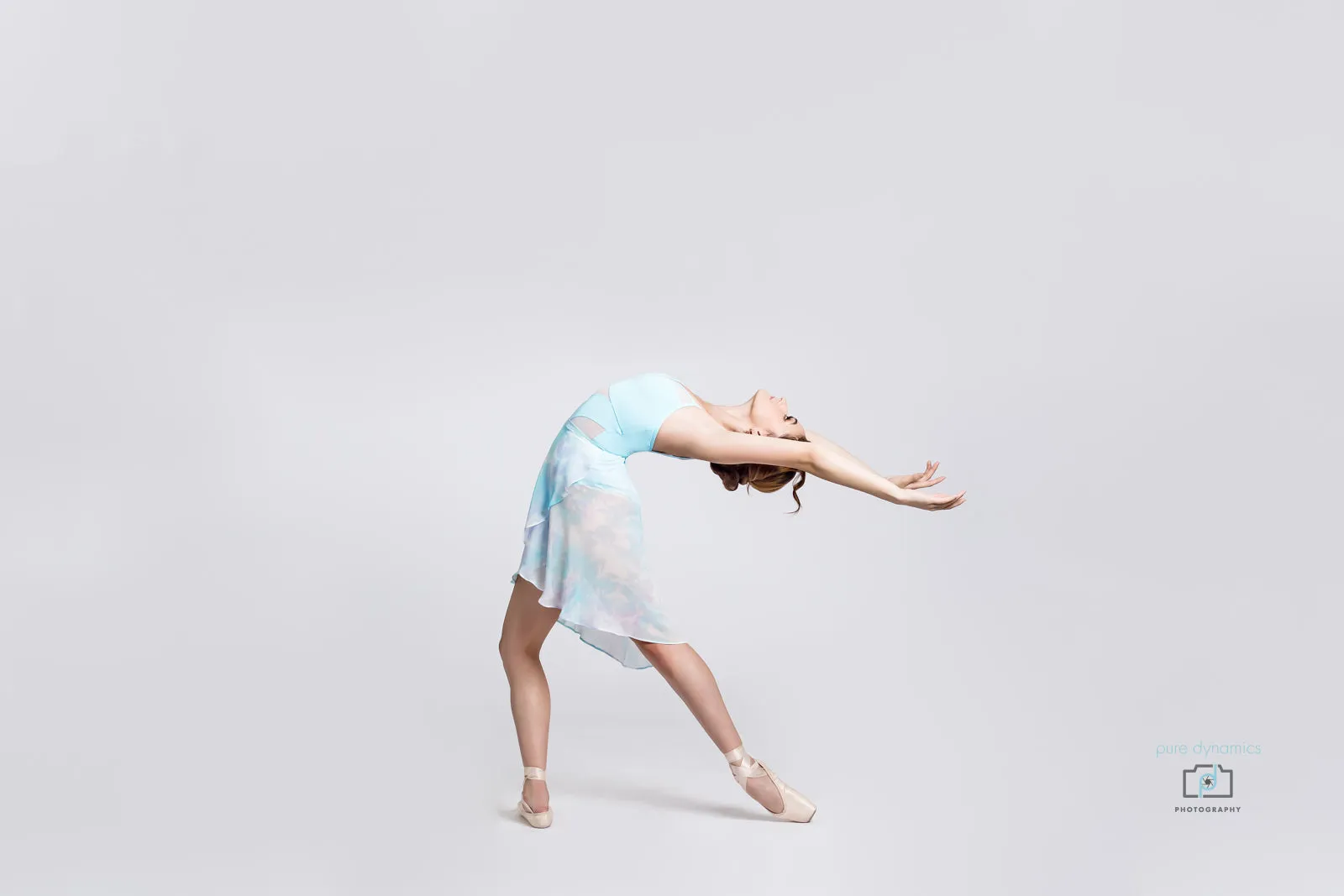 April Sky Blue Chiffon Wrap Skirt