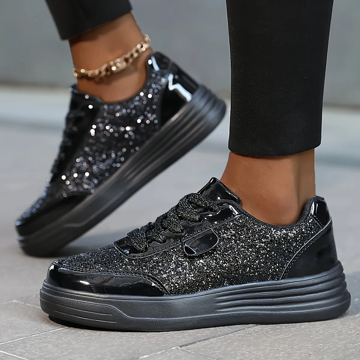 Ariana | Glittering Orthopedic Sneakers