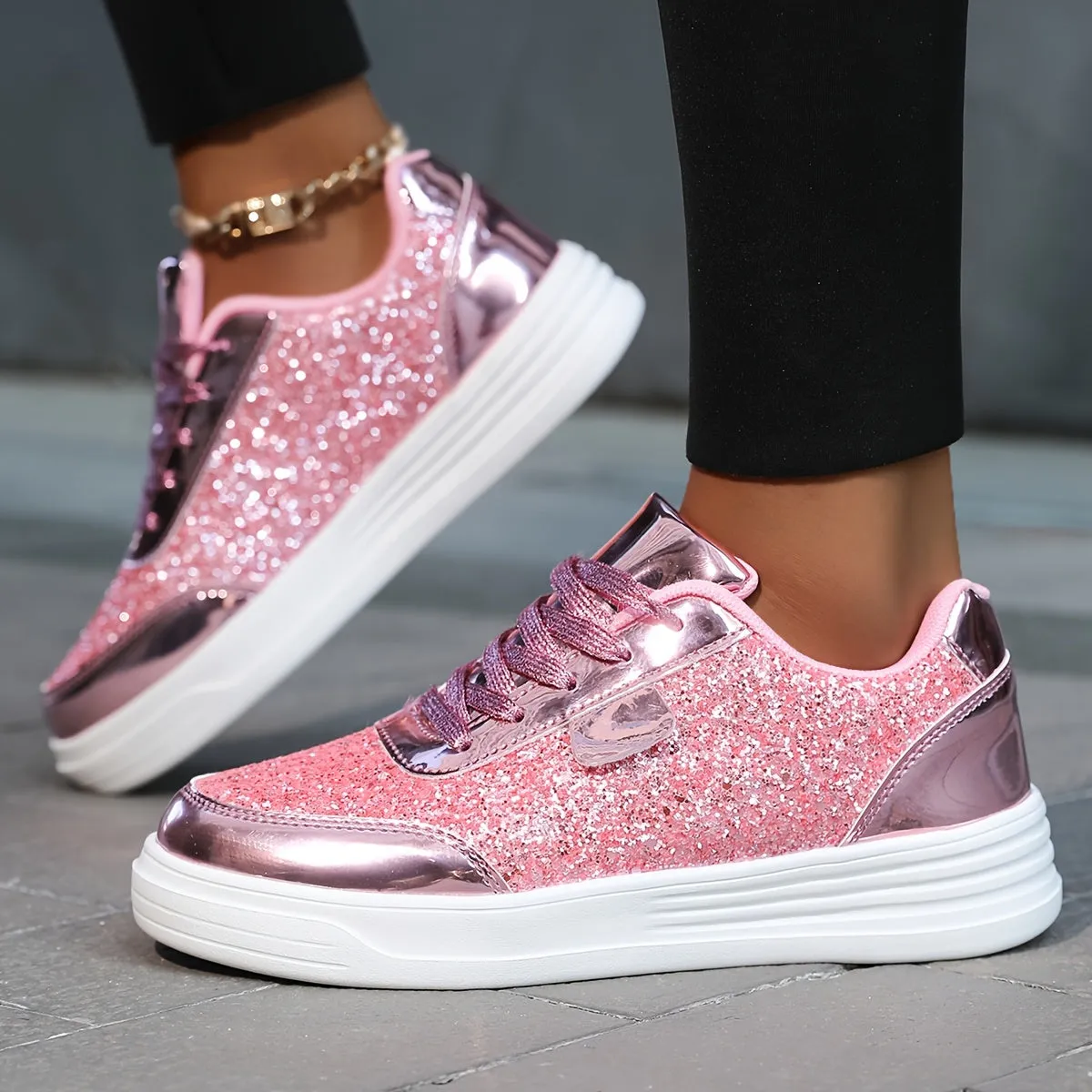 Ariana | Glittering Orthopedic Sneakers