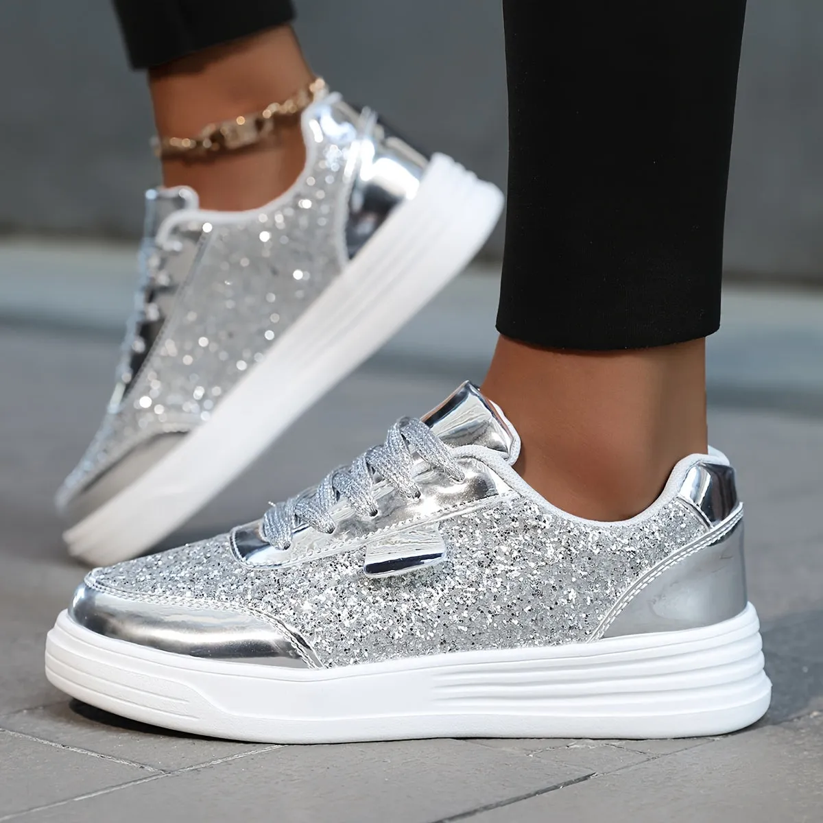 Ariana | Glittering Orthopedic Sneakers
