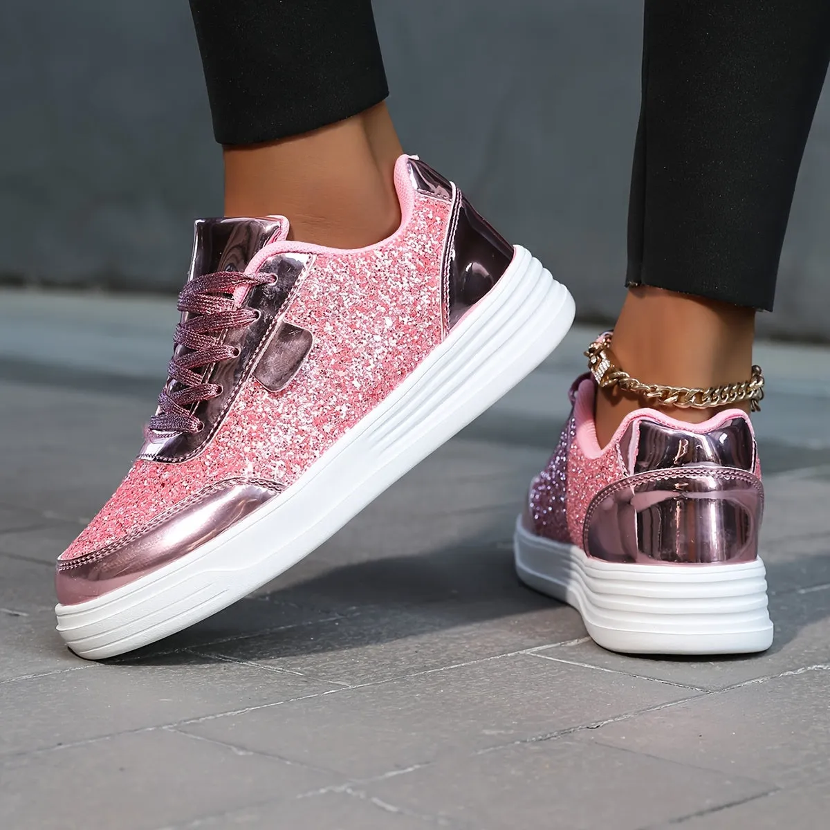 Ariana | Glittering Orthopedic Sneakers