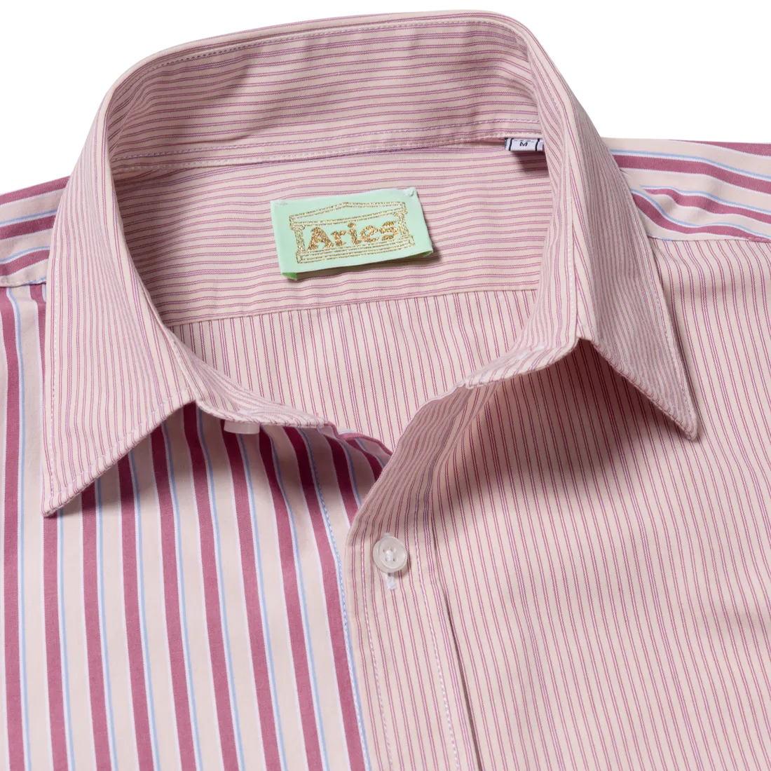 Aries Patchwork LS Shirt Pink