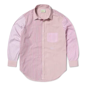 Aries Patchwork LS Shirt Pink